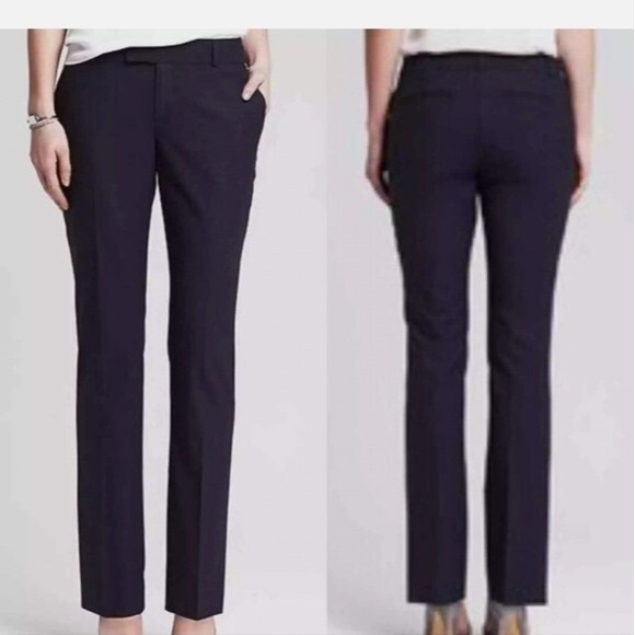 Banana Republic Gray The Martin Fit Career dress yoga ATHLEISURE Slacks 8 - Picture 4 of 12